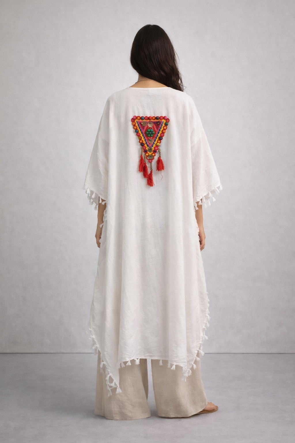 Cardigan White Cotton