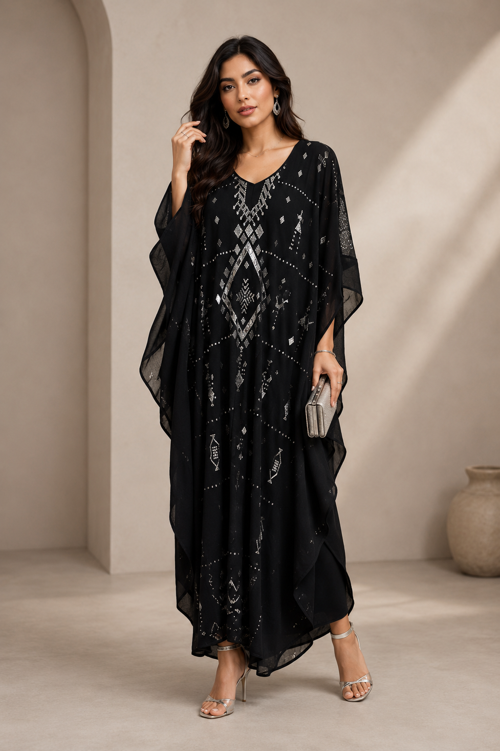 Kaftan Black Silver
