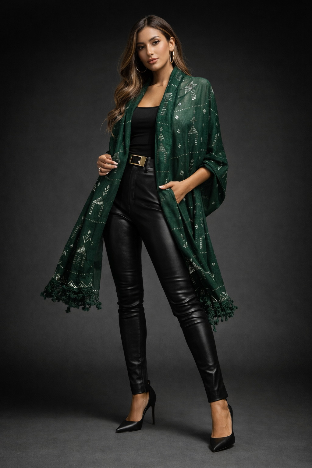 Tally Scarf Green